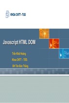 Javascript html dom