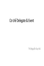 Tài liệu cơ chế delegate event trong c