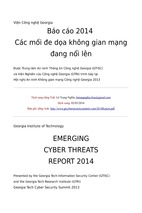 Báo cáo 2014  các mối đe dọa không gian mạng đang nổi lên