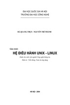 Giáo trình hệ điều hành unix - linux