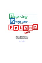 Learning to program with python
