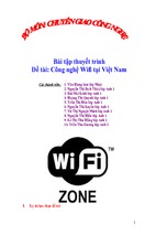 Công nghệ wifi tại việt nam