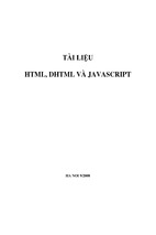 Tài liệu html dhtml va javascript