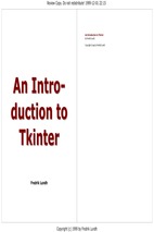 An introduction to tkinter