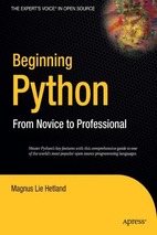 Beginning python from novice to professional