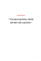 Ứng dụng quinine