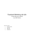 Facebook marketing căn  bản