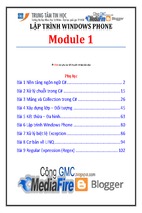 Giáo trình lập trình windows phone - (module 1) - trung tâm tin học đh khtn