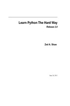 Learn python the hard way, 2nd edition