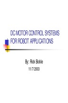 Dc motorcontrol for robot