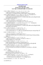 99 bài toán liên quan đến cực trị và tính đơn điệu hàm số