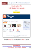 Tài liệu- hướng dẫn thiết kế website từ blogger