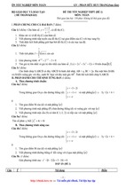 25 đề ôn thi tốt nghiệp môn toán thpt (có đáp án)