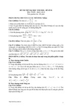 15 đề thi thử đại học môn toán (có đáp án)
