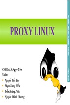 Giới thiệu cài đặt cấu hình squid proxy trên linux