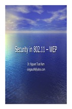 Lecture-07-security in 802.11-wep