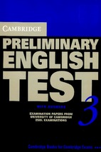 Campridge preliminary english test 3 (pet 3)