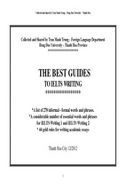 The best guides to ielts writing (hướng dẫn tốt nhất cho viết ielts)