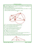Một số bài toán hình học ôn thi vào lớp 10