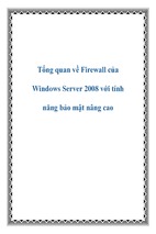 Tổng quan về firewall của windows server 2008 với tính năng bảo mật nâng cao