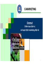 Marketing thương mại điện tử - chương 4 chiến lược định vị và hoạch định marketing điện tử