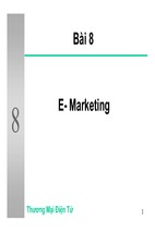 Bài giảng thương mại điện tử - chiến lược marketing