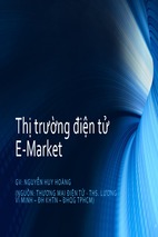 Thị trường điện tử e-market - nguyễn huy hoàng