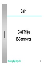 Bài giảng thương mại điện tử - giới thiệu e-commerce