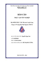 Báo cáo thực tập tốt nghiệp tại nhà máy luyện gang công ty cp gang thép thái nguyên (tisco)