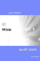 Webcourse - php co ban
