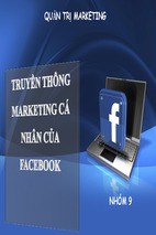 Bài thuyết trình quản trị marketing truyền thông marketing cá nhân của facebook