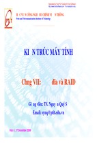 Bài giảng kiến trúc máy tính chương 7 ổ đĩa và raid.pdf