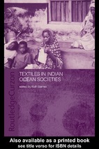 Textiles in indian ocean societies (indian ocean)