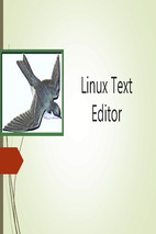 Linux text editor