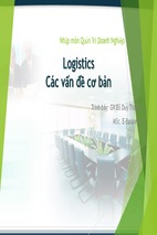 Logistics – material management