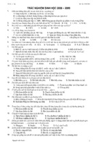 300 câu hỏi trắc nghiệm môn sinh học - lớp 12
