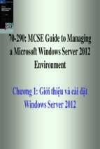 Giới thiệu và cài đặt windows server 2012