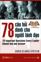 78 câu hỏi dành cho người lãnh đạo