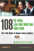 108 kỹ năng của nhà lãnh đạo bẩm sinh