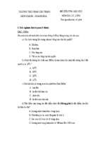 Đề kiểm tra học kỳ ii môn địa lí lớp 6 - đề số 2 (khánh hòa)
