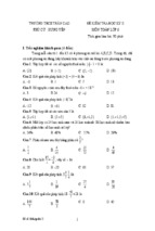 Đề kiểm tra học kì ii lớp 6 môn toán - trường thcs trần cao, hưng yên (đề 10)