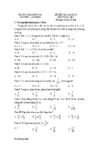 Đề kiểm tra học kì ii lớp 6 môn toán - trường thcs đồng nai, lâm đồng (đề 8)
