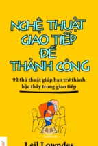 Nghe thuat giao tiep de thanh cong - leil lowndes