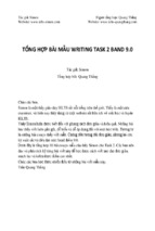 Tổng hợp bài mẫu writing task 2 band 9