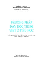 Phương pháp dạy Tiếng Việt ở Tiểu học