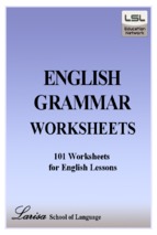 English grammar worksheets