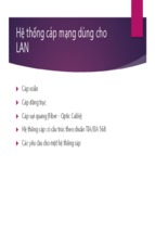 Hệ thống cáp mạng dùng cho LAN