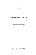 English grammar- chương trình ôn thi cao học môn anh