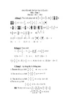 Chuyên đề ôn tập thi giữa kì 1 - môn toán 7