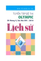 Tuyển tập đề thi olympic 30-4 lần thứ 16 năm 2010 lịch sử
